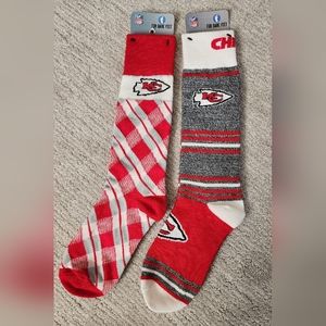 NFL KC Chief's crew socks 2pair